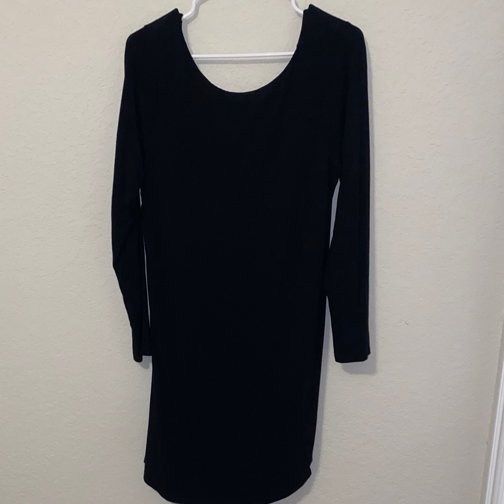 Elegant Black Long Sleeve Dress